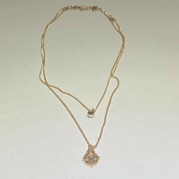Lauren Conrad 2 Layer Sexy Sun Rose Gold Kylie Jenner Style Necklace Mom Gift - Picture 2 of 12